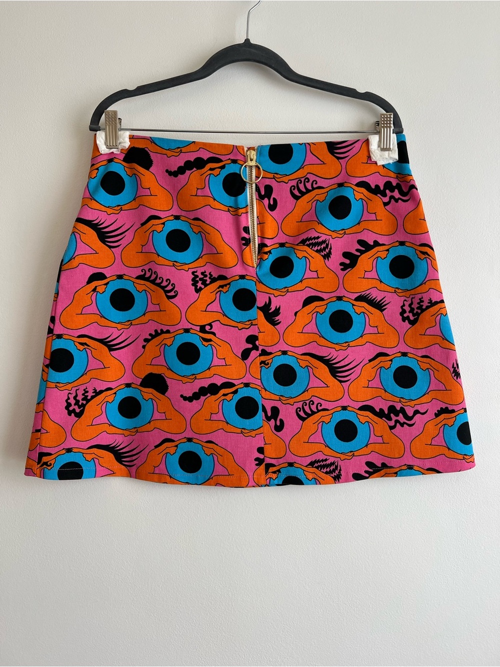 Nooworks Twill Mini Skirt in Psychedelic Eye - Picture 7 of 10